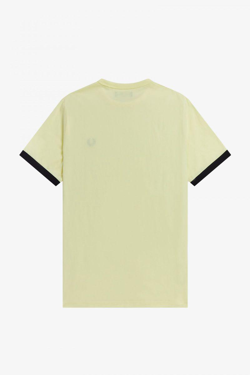 Green Fred Perry Ringer Men's T Shirts | PH 1750ILHS